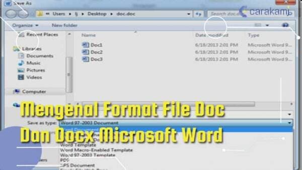 Mengenal Format File Doc dan Docx Microsoft Word