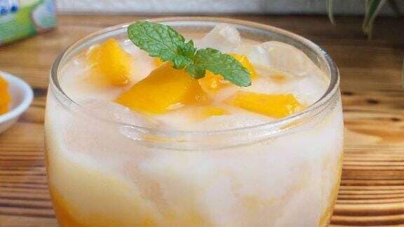 Resep Es Mangga Kocok Susu,  Manis, Segar, Melegakan Tenggorokan