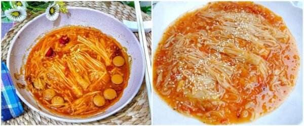 13 Resep olahan jamur enoki pedas, nikmat, dan bikin nagih