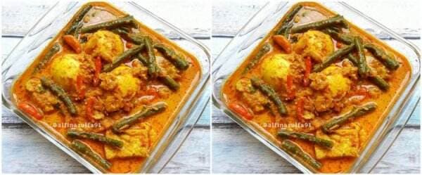 Resep gulai kacang panjang telur, kuah segar dan pedas bikin nagih