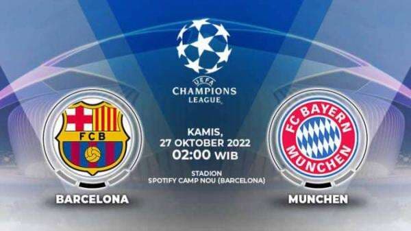 Jadwal dan Link Live Streaming Liga Champions: Barcelona vs Bayern Munchen di Vidio Jadwal dan Link Live Streaming Liga Champions: Barcelona vs Bayern Munchen di Vidio