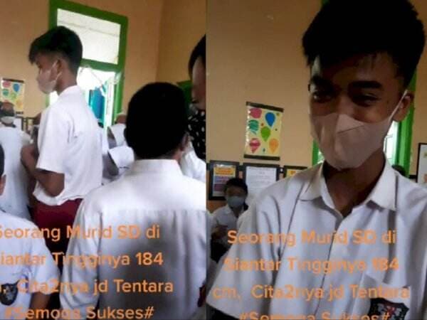 Nyaris 2 Meter, Tinggi Murid Kelas 6 SD Ini Bikin Netizen Heboh: Pas SMA Setinggi Apa?