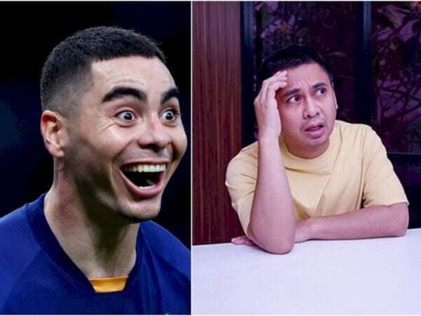 Kocak! Dibilang Mirip Pemain Newcastle Miguel Almiron, Raditya Dika Bikin Parodi Mangap