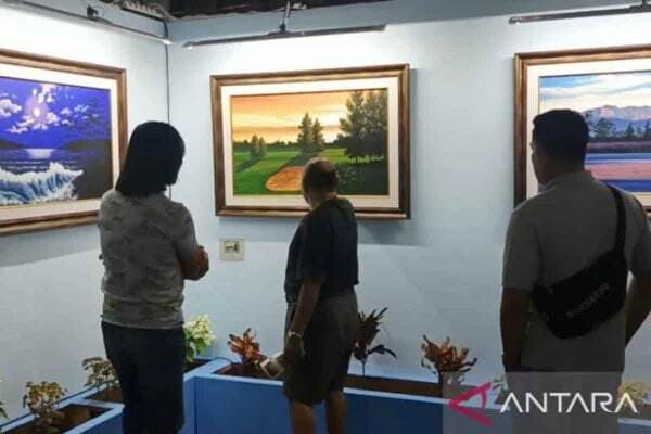 17 Lukisan SBY Dipamerkan di Pasar Seni Lukis, Jadi Lokasi Selfie Pengunjung