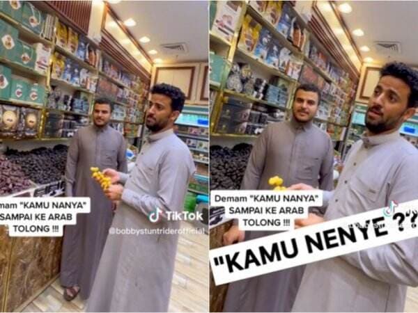 Tren &#39;Kamu Nanya&#39; Alif Cepmek Sampai ke Mekkah, Penjual Kurma Ini Bikin Pembeli Elus Dada