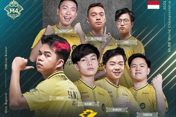 Daftar Roster Onic Esports pada M4, Kiboy dan CW Andalan