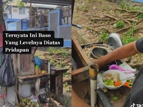 Viral Pedagang Bakso ala Vrindavan, Gerobaknya Berantakan tapi Rasa Baksonya Maknyus!