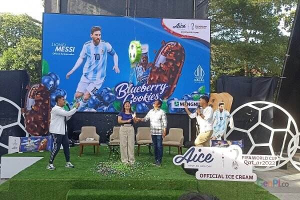 Gandeng Lionel Messi, Aice Ramaikan Piala Dunia Qatar 2022 dengan Produk Terbaru