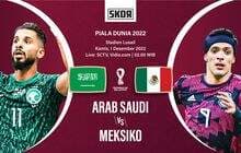 Piala Dunia 2022: Head to Head Antarlini Arab Saudi vs Meksiko Piala Dunia 2022: Head to Head Antarlini Arab Saudi vs Meksiko