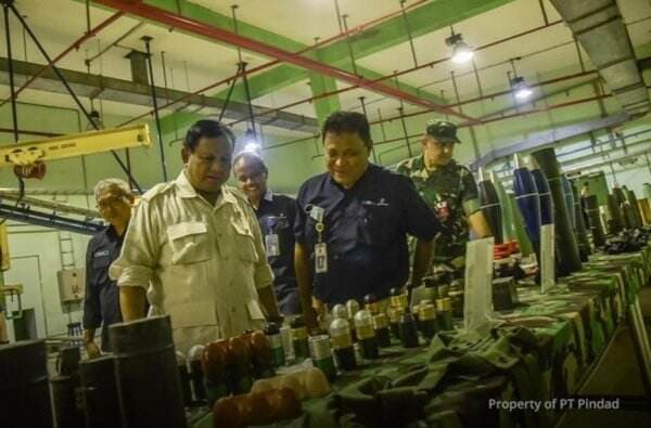 Prabowo Cek Kemampuan Produksi Amunisi Dan Gudang Pindad Di Malang