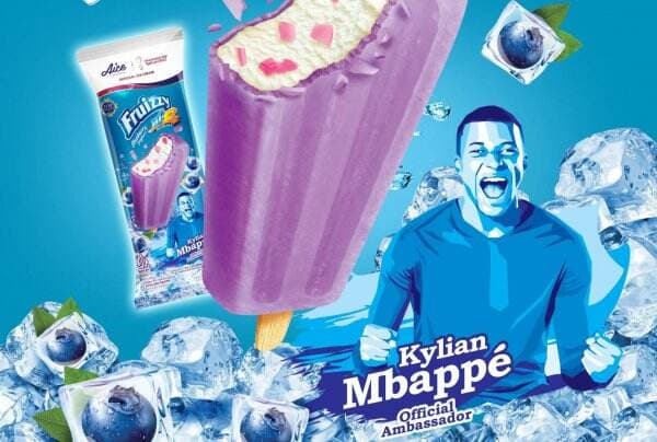 AICE Fruizzy Blueberry Yogurt Jadi Es Krim Pilihan Kylian Mbappe