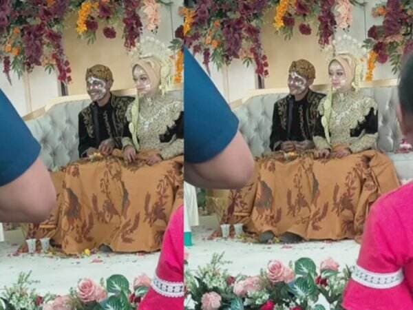 Gagal Cantik! Riasan Pengantin Ini Belepotan Dipoles Bedak oleh Ibu Sendiri, Netizen Heran