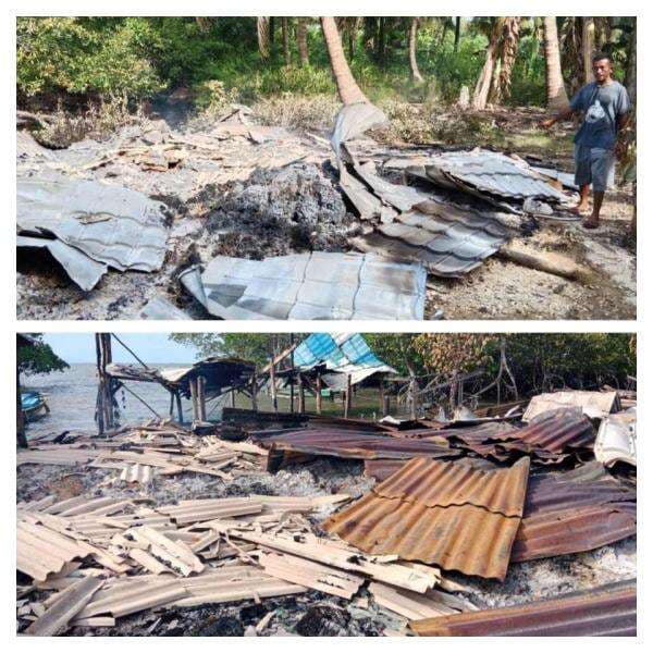 Bangunan Milik Petani Rumput Laut di Buton Tengah Dibakar OTK, Kerugian Ditaksir Ratusan Juta Bangunan Milik Petani Rumput Laut di Buton Tengah Dibakar OTK, Kerugian Ditaksir Ratusan Juta