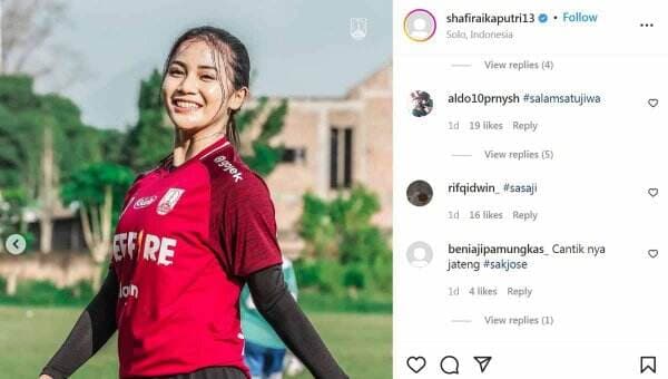 Pose Cantik di Luar Lapangan, Shafira Ika Eks Timnas Sebut Dirinya Putri Solo