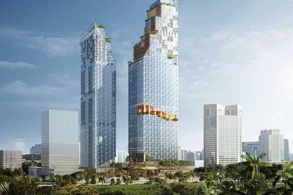 Groundbreaking World Class Property TASPEN Bangun Green Energy Superblock “Oasis Central Sudirman” di Jakarta