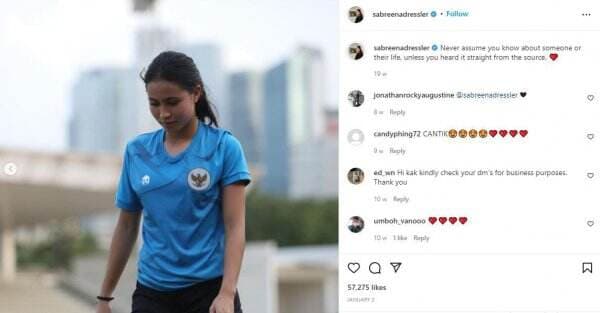 Sabreena Dressler Eks Persija Pamer Skill Main Bola, Komentar George Brown jadi Sorotan