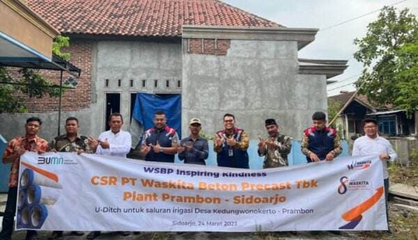 WSBP Suplai U-Ditch untuk Tingkatkan Akses Air Bersih Masyarakat di Kabupaten Sidoarjo