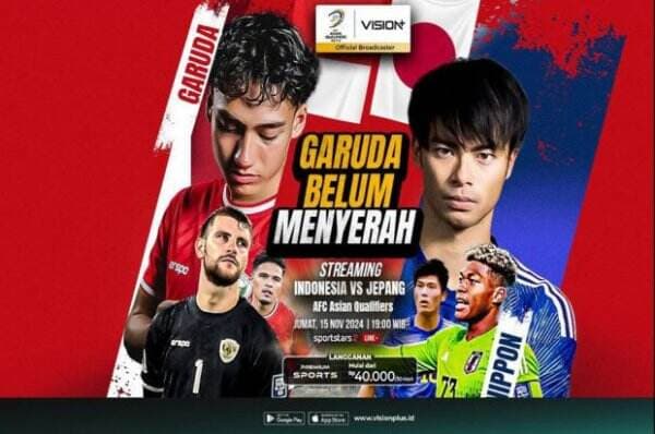 Jadwal dan Link Nonton Streaming Indonesia vs Jepang