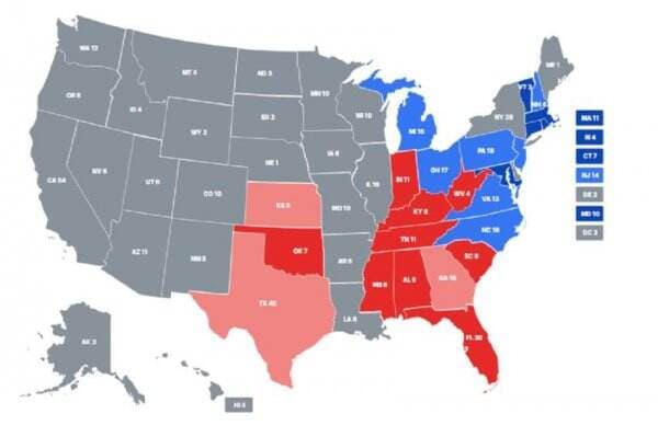 Update Pilpres AS 2024: Donald Trump 95 vs Kamala Harris 35