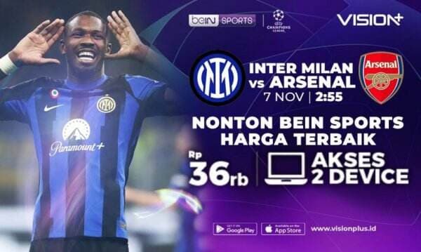 Link dan Jadwal Streaming Inter vs Arsenal di Liga Champions 2024/25