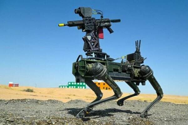 Kehebatan Anjing Robot Q-UGV Amerika, Mampu Melumpuhkan Drone