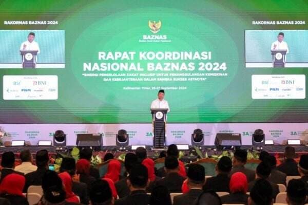 Hadiri Rakornas Baznas 2024, Menko PMK Tekankan Pentingnya Kesadaran Berzakat