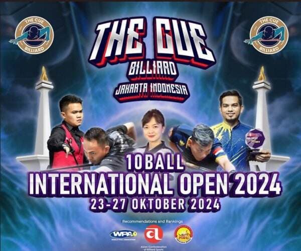 PB POBSI Gelar The CUE Billiard 10 Ball International Open 2024, Catat Tanggalnya!