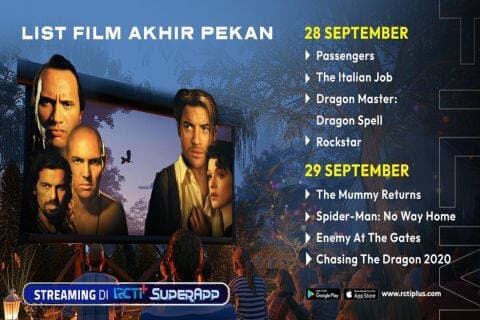 Jadwal Film yang Tayang Akhir Pekan Ini di RCTI+ SuperApp