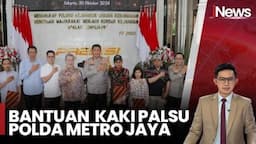 Peringati HUT Ke-73, Humas Polda Metro Jaya Berikan Bantuan Kaki Palsu ke Disabilitas