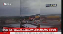 Video Kecelakaan Rombongan Bus Pelajar di Tol Malang