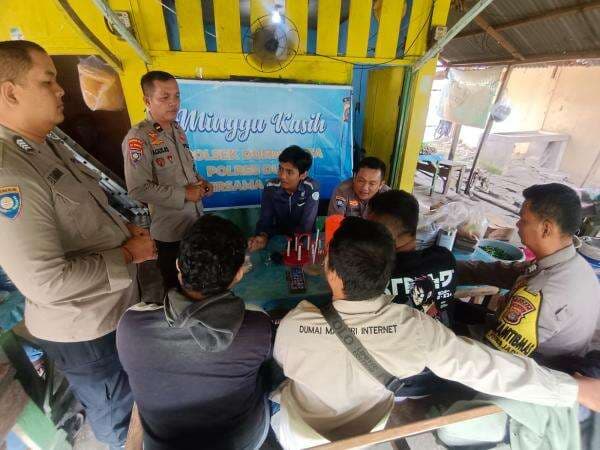 Ciptakan Rasa Aman dan Damai, Polsek Dumai Kota Adakan Cooling System Berbentuk Program Minggu Kasih