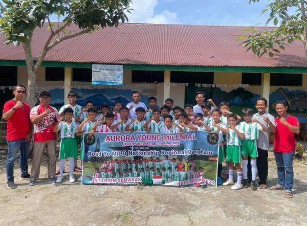 Puluhan Bocil Club Aurora Young Milenial Bengkulu Utara Siap Berlaga di Turnamen Milo Nation Cup