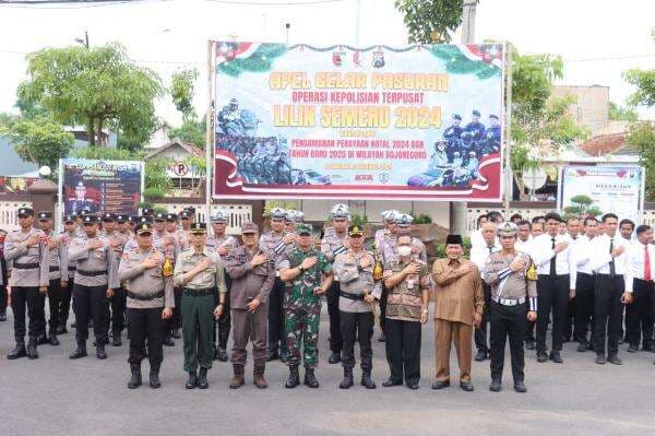 Amankan Nataru di Bojonegoro, Sebanyak 255 personel gabungan Disiagakan