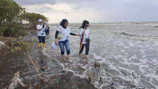 Menjaga Pantai Tirang, Menembus Ombak demi Menanam Mangrove