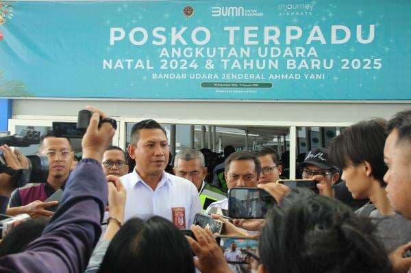 Puncak Mudik Nataru Diprediksi 22 Desember, Bandara Ahmad Yani: Trafik Naik 7 