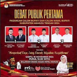 Debat Publik Pertama Cagub dan Cawagub Mateng Digelar Besok!