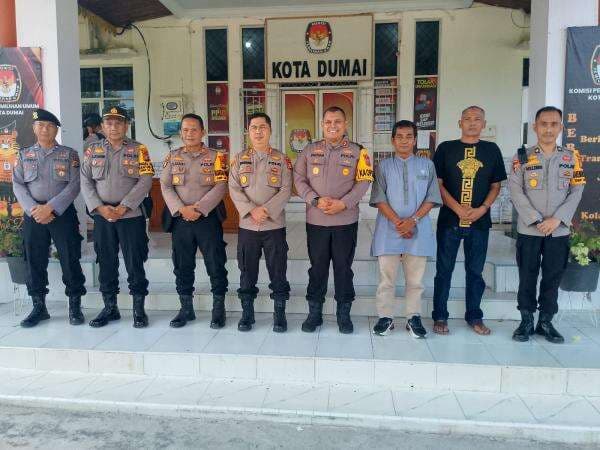 Dalam Rangka Mendukung Pelaksanaan Pilkada, Tim Asistensi Polda Riau Adakan Kunjungan ke Kantor KPU