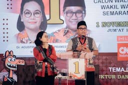 Debat Perdana Pilwakot Semarang, Agustin-Iswar: Setiap Kecamatan Jadi Pusat Ekonomi Baru