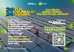 Pendaftaran PLN Journalist Award 2024 Diperpanjang, Buka Kesempatan Lebih Luas Bagi Jurnalis