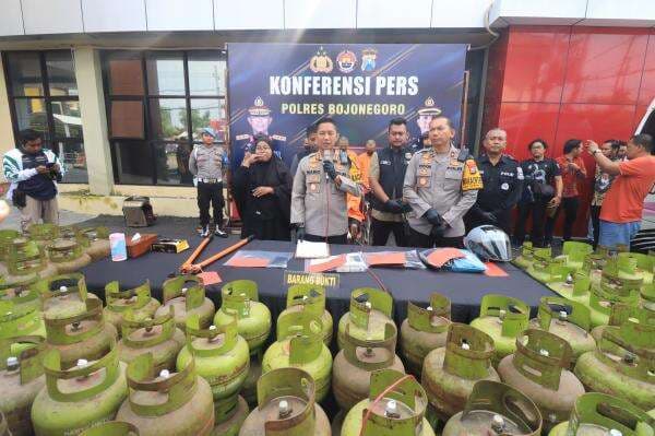 Curi 289 Tabung Gas LPG, Warga Bojonegoro dan Tuban Diringkus Polisi, Begini Modusnya