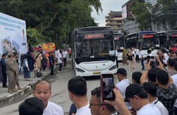 Dukung Mobilitas Berkelanjutan, Pemkot Medan dan Bluebird Group Luncurkan Bus Listrik