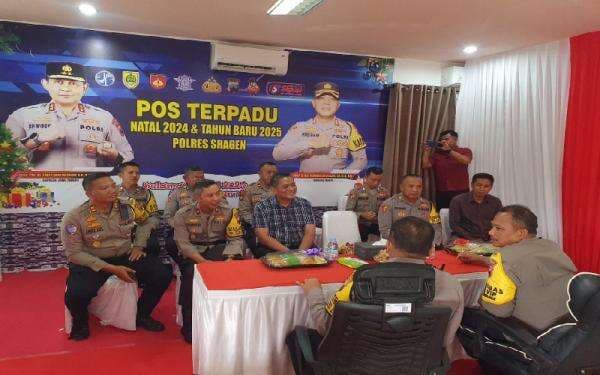 Kapolres Sragen Dampingi Tim Supervisi Polda Jateng Cek Kinerja Anggota di Pos Terpadu