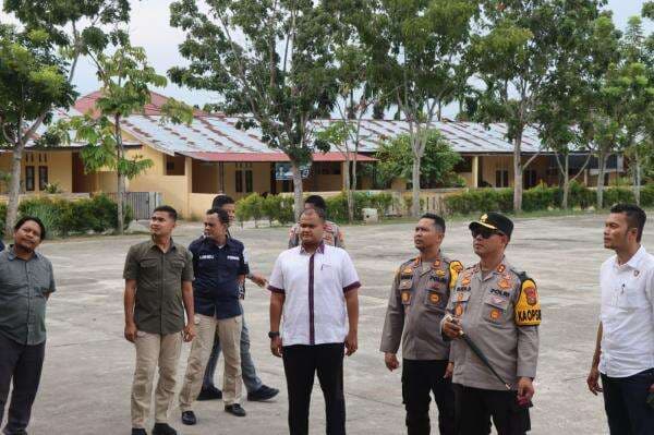 Pastikan Kondusif, Kapolres Rohul Cek persiapan Kampanye Rapat Umum