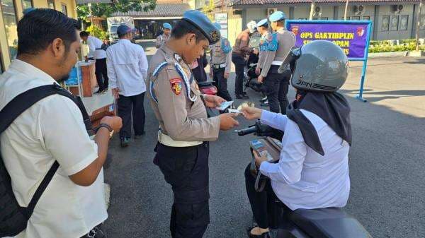 Operasi Gaktibplin, Propam Polres Ciamis Periksa Kelengkapan Dinas Personel