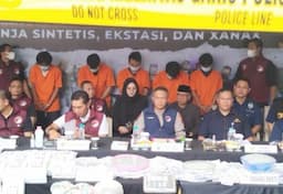 5 Tersangka Ditangkap dari Penggerebekan Pabrik Narkoba di Malang