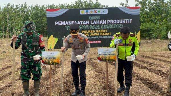 Polda Jabar Dukung Program Ketahanan Pangan di Cikelet Garut Launching PPLP