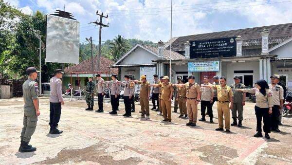 Antisipasi Bencana, Forkopimcam Banjarwangi gelar Apel Kesiapsiagaan Bencana Alam