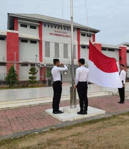 Instruksi Dirjenpas Diwujudkan, Lagu Kebangsaan Iringi Aktivitas di Lapas Cilegon