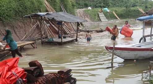 Bendungan Karian Meluap! Objek Wisata Porak Poranda, Pedagang Menjerit!