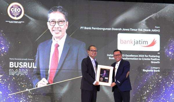 Dirut Bank Jatim Raih Penghargaan Indonesia CEO Excellence Award 2024